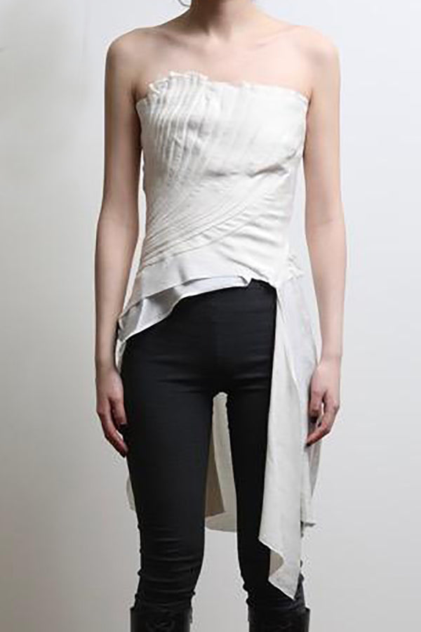 Marc Le Bihan Fishtail Bandeau Collection French Highly Handcrafted MLB-26151-BAI White 26153